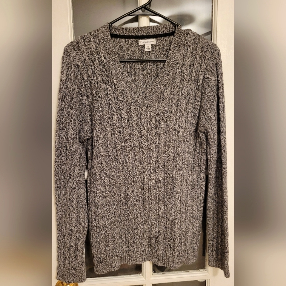 Croft and Barrow black sweater size medium